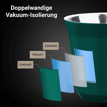 Edelstahl-Espressotasse mit Isolierung