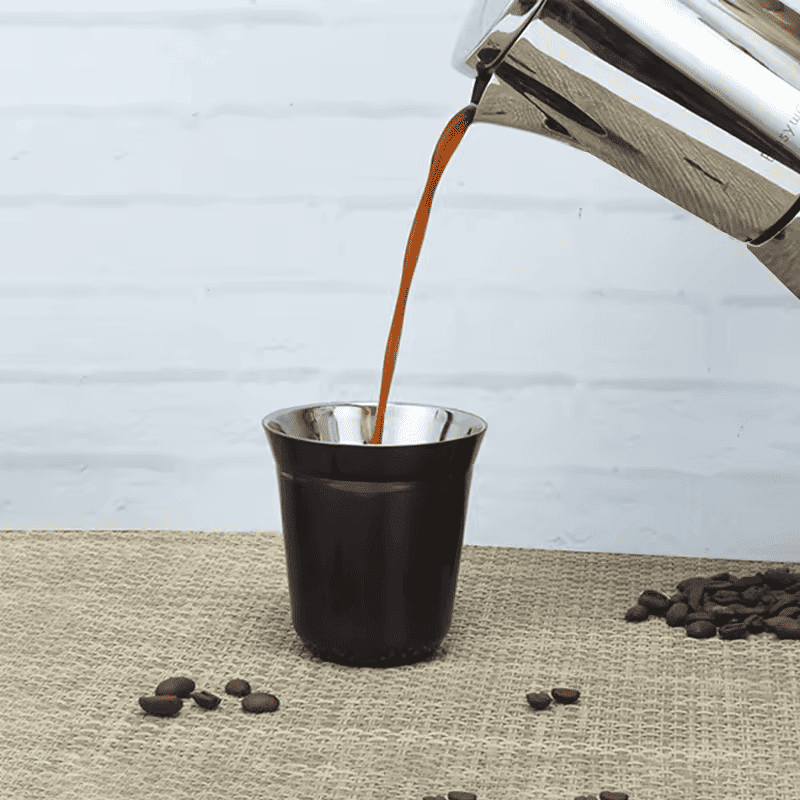 Edelstahl-Espressotasse mit Isolierung