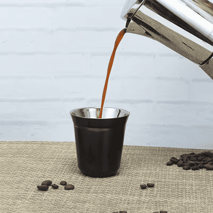 Edelstahl-Espressotasse mit Isolierung